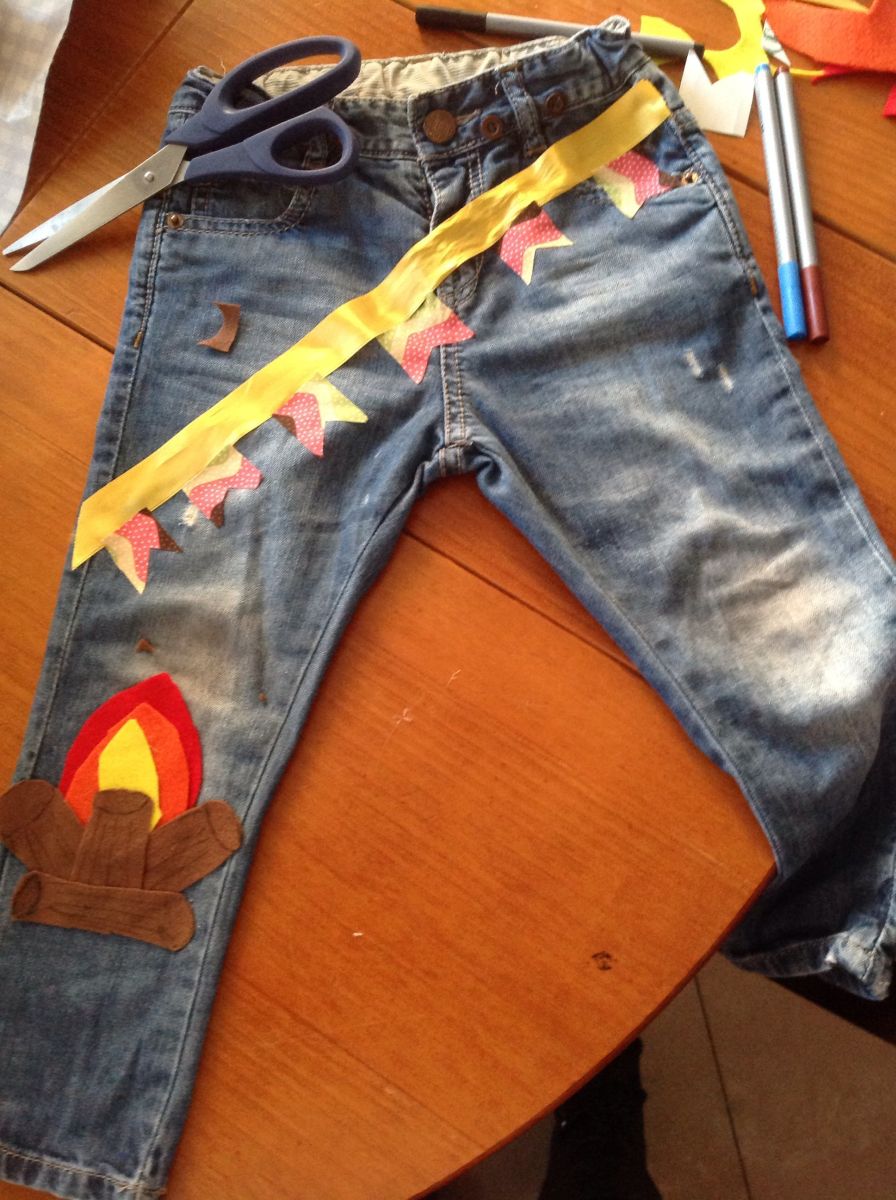 Customizando uma roupa para Festa Junina