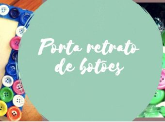 Porta retratos de botões