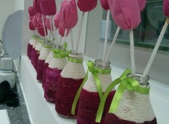 Atividade de Primavera : Vaso de garrafinhas
