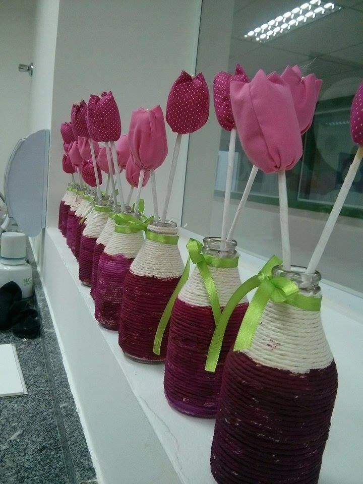 Atividade de Primavera : Vaso de garrafinhas