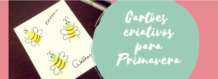Cartões criativos para Primavera