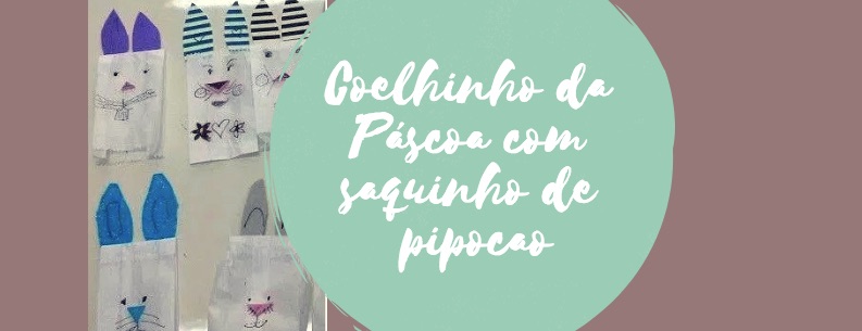 Coelhinho da Páscoa com saquinho de pi