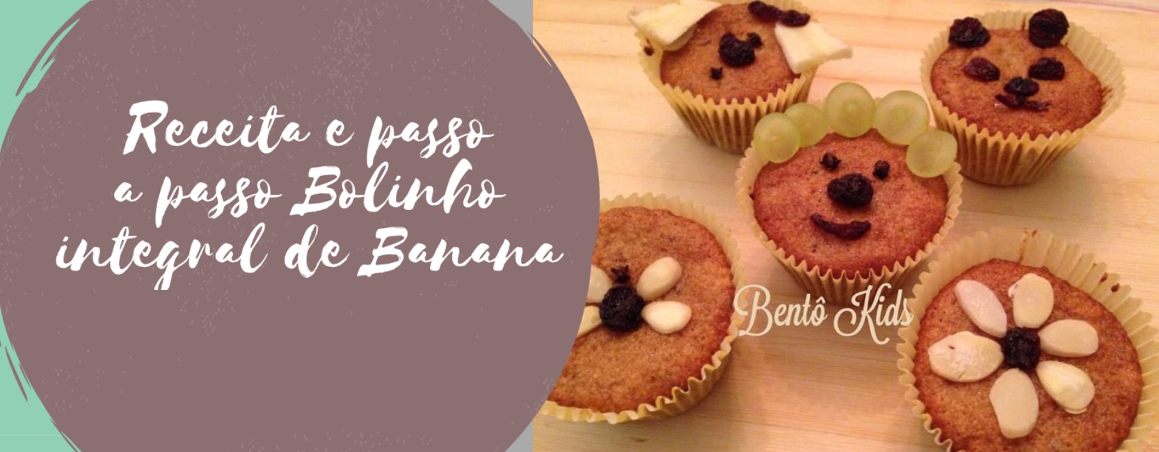 Receita e passo a passo Bolinho integral de Banana