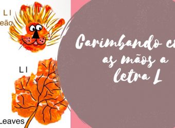 Carimbando com as mãos a letra l