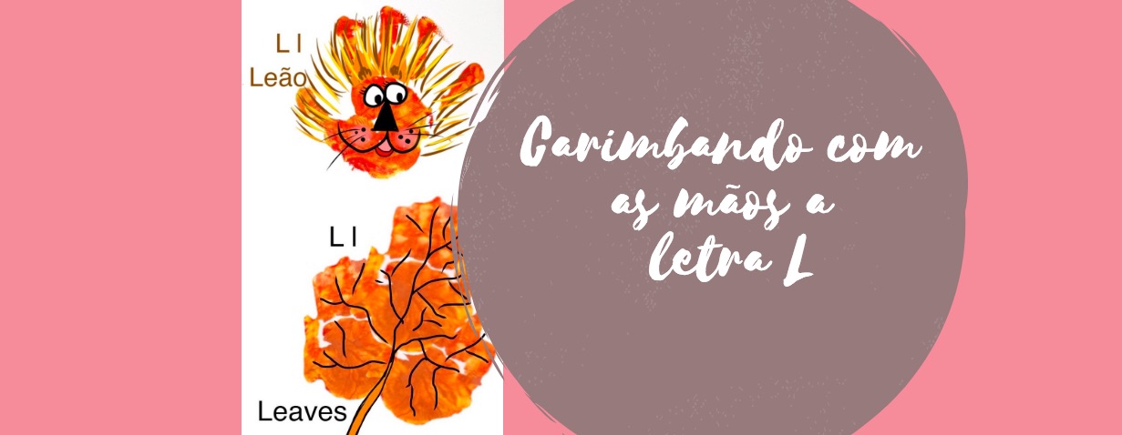 Carimbando com as mãos a letra l