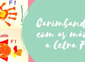Carimbando com as mãos a letra F