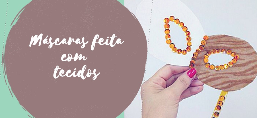 Máscaras feita com tecidos