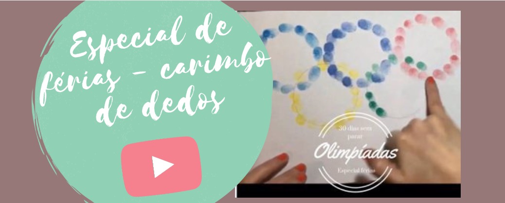 Especial de férias - carimbo de dedos