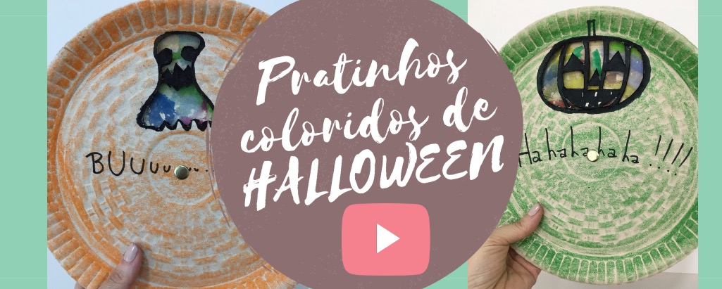 Pratinho colorido para o Halloween