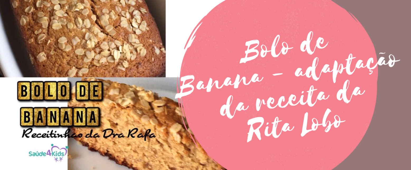 Bolo de Banana - adaptação da receita da Rita Lobo