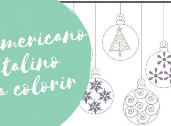 Jogo americano Natalino para colorir
