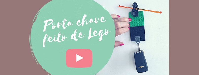 Porta chave feito de Lego