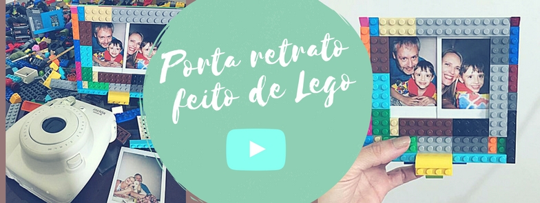 Porta retrato feito de Lego