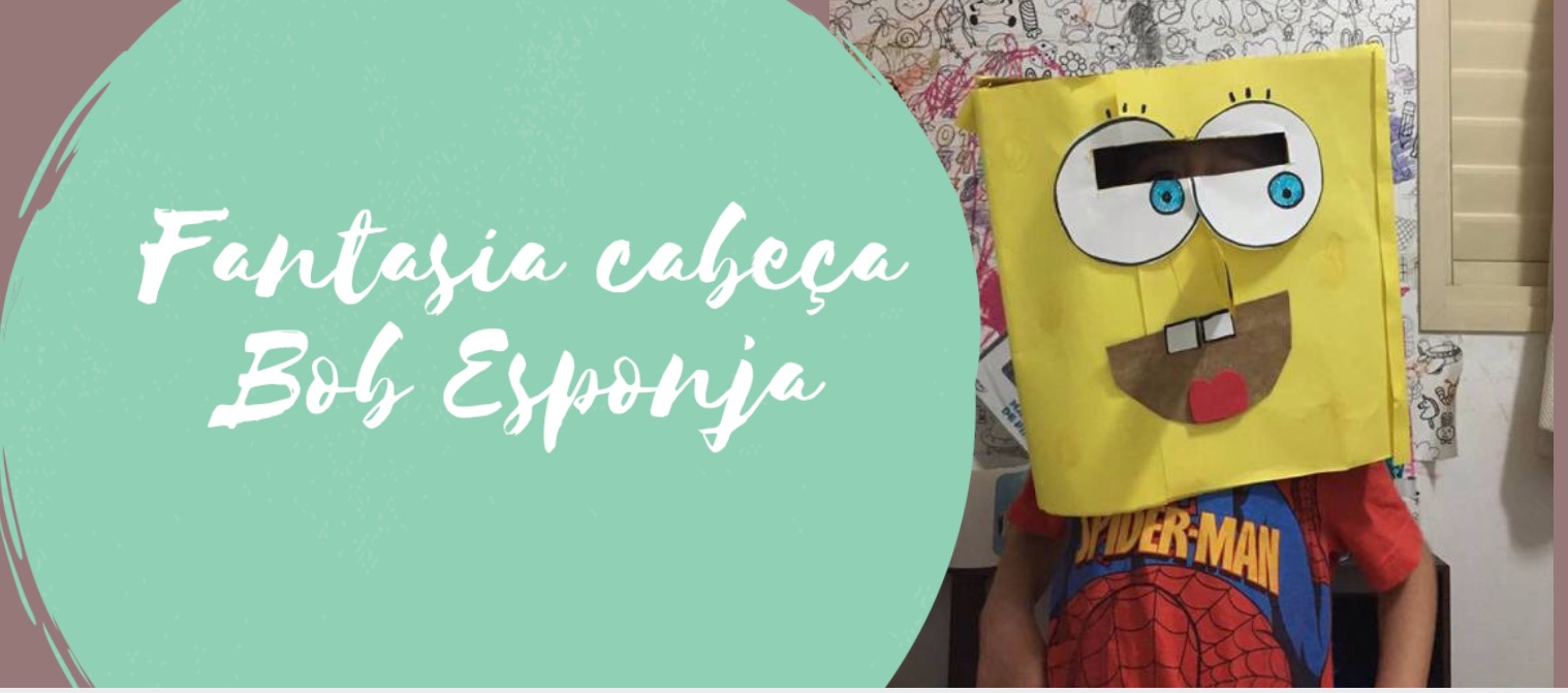 Fantasia cabeça Bob Esponja