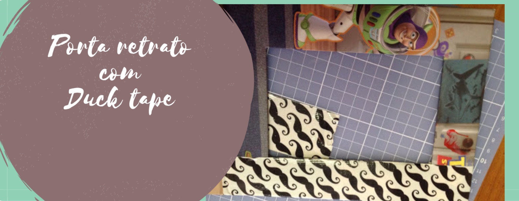 Reformando um Porta retratos com duck tape