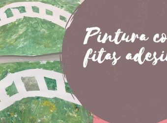 Pintura com fitas adesivas