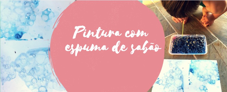 Pintura com espuma de sabão