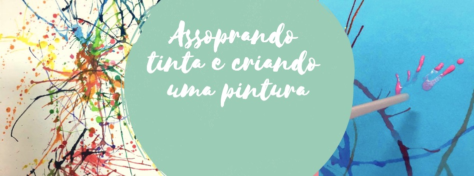 Assoprando tinta e criando uma pintura