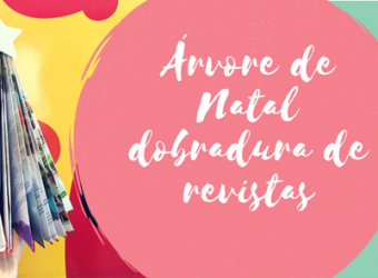 Árvore de Natal dobradura de revistas