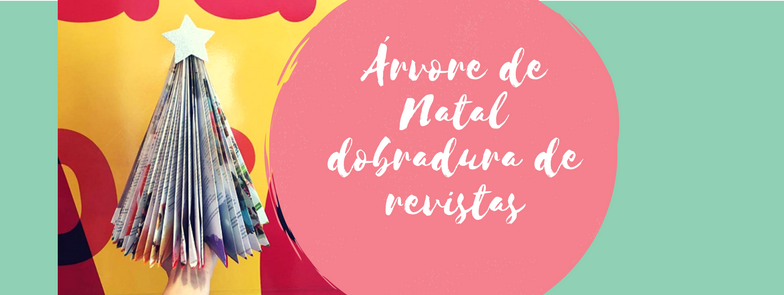 Árvore de Natal dobradura de revistas