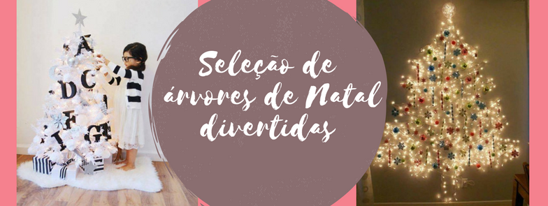 Seleção de árvores de Natal divertidas