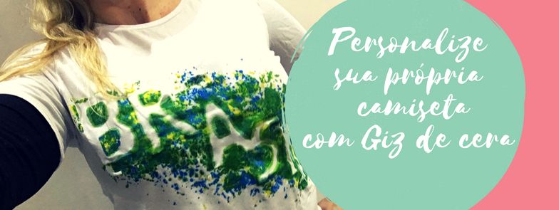 Personalize sua própria camiseta com Giz de cera