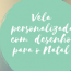 Vela personalizada com desenho para o Nata