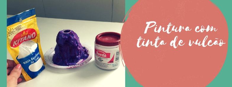 Pintura com tinta de vulcão