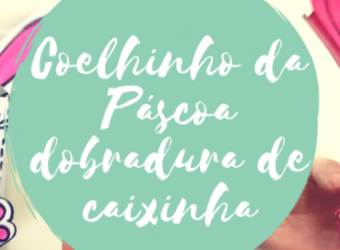 Coelhinho da Páscoa dobradura de caixinha
