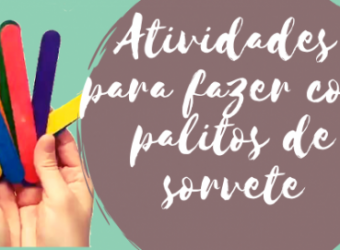Atividades para fazer com palitos de sorvete